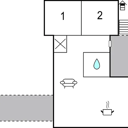 2 Bedroom Cozy In Lägenhet *